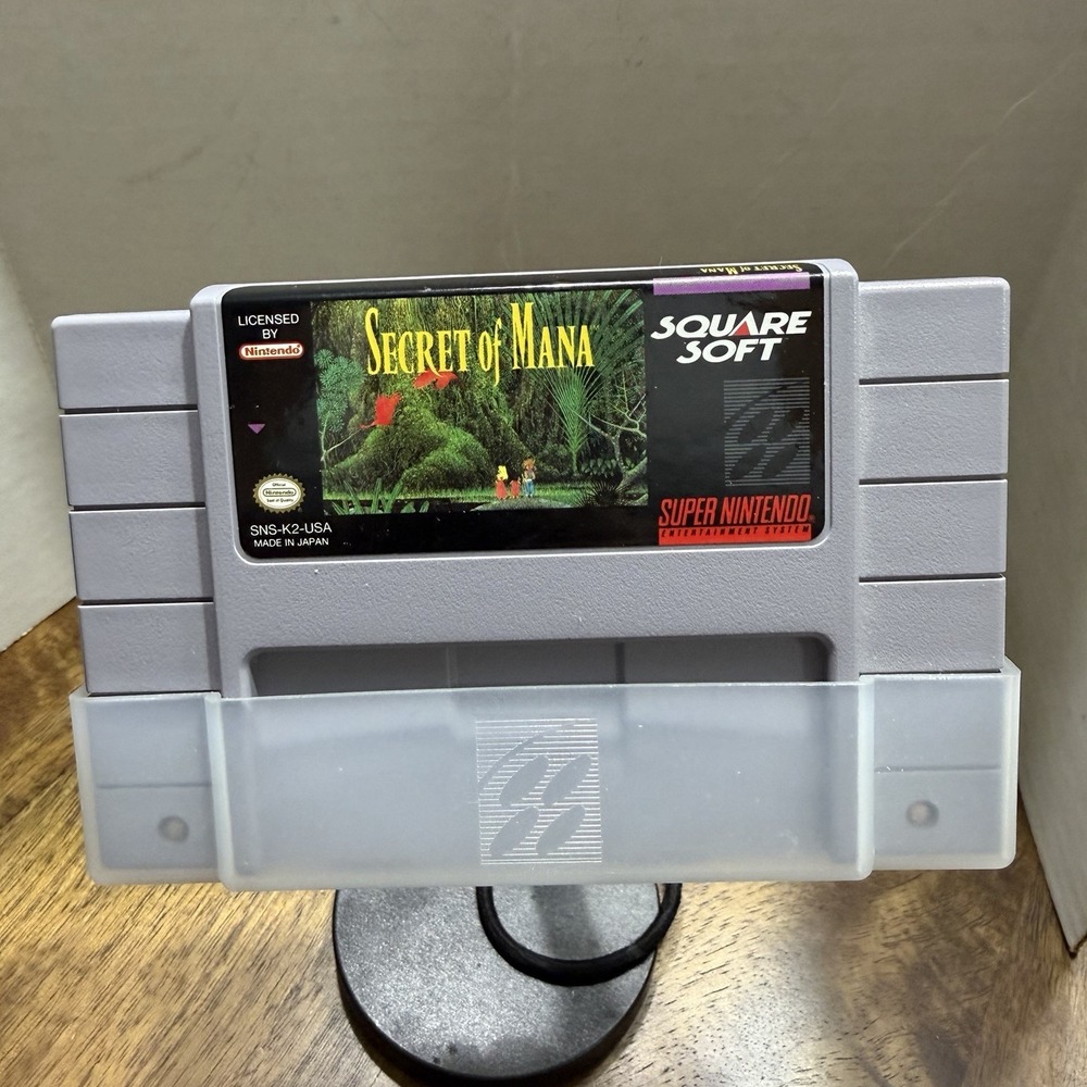 Secret of Mana (Super Nintendo SNES) New Battery, Authentic - Tested & Works